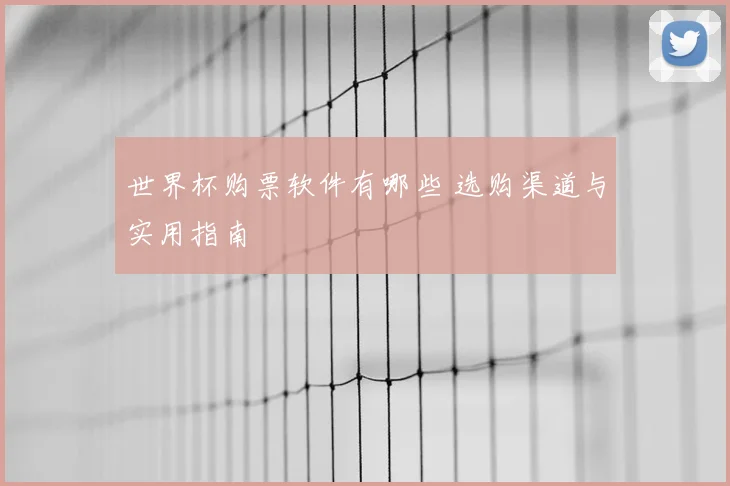 世界杯购票软件有哪些 选购渠道与实用指南